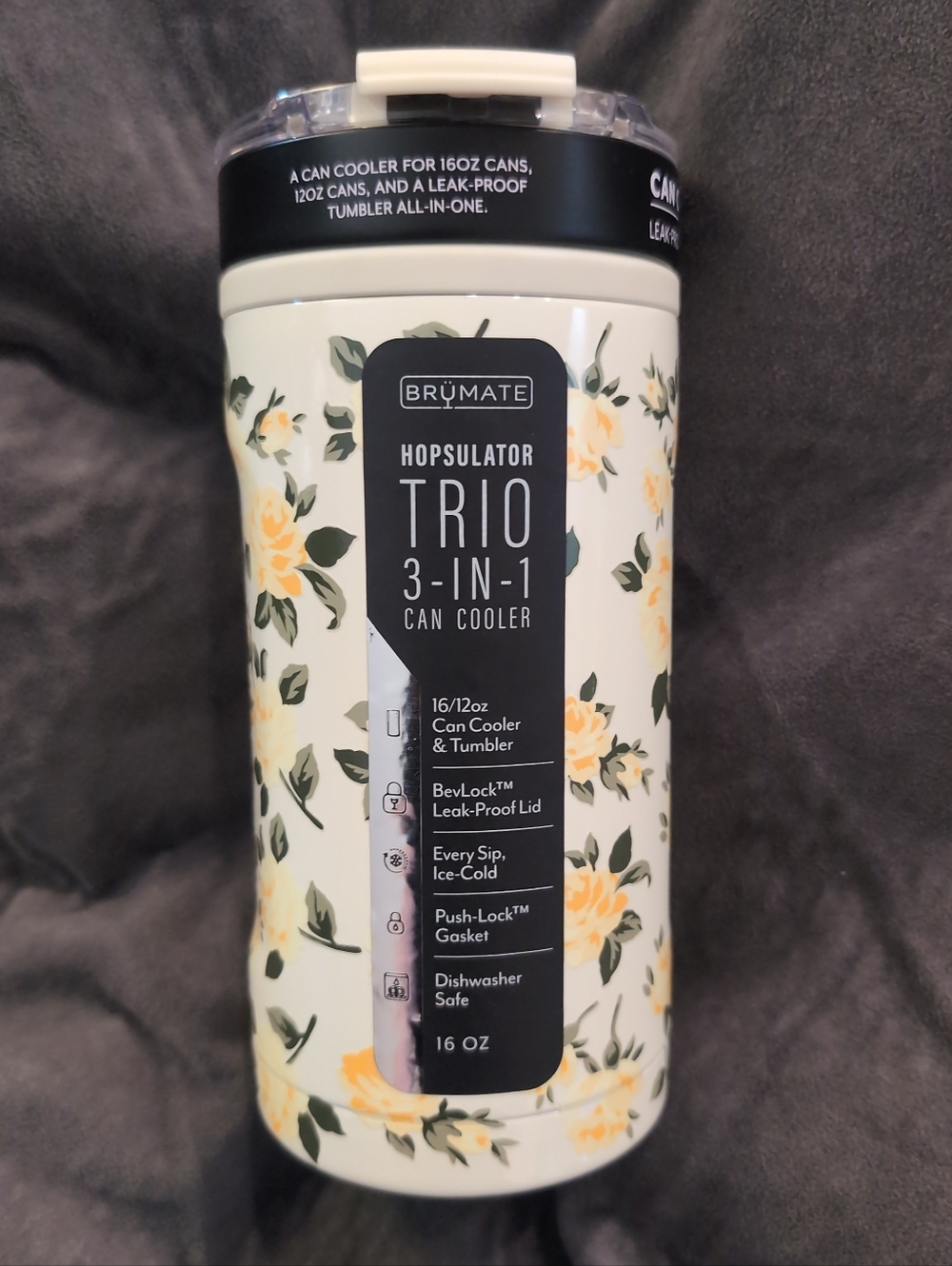 BrüMate Cottage Rose Trio BNWT | Rare Print | HTF | New